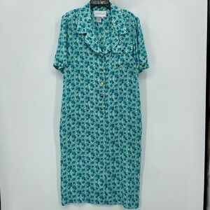 Floral Blue Maxi Dress